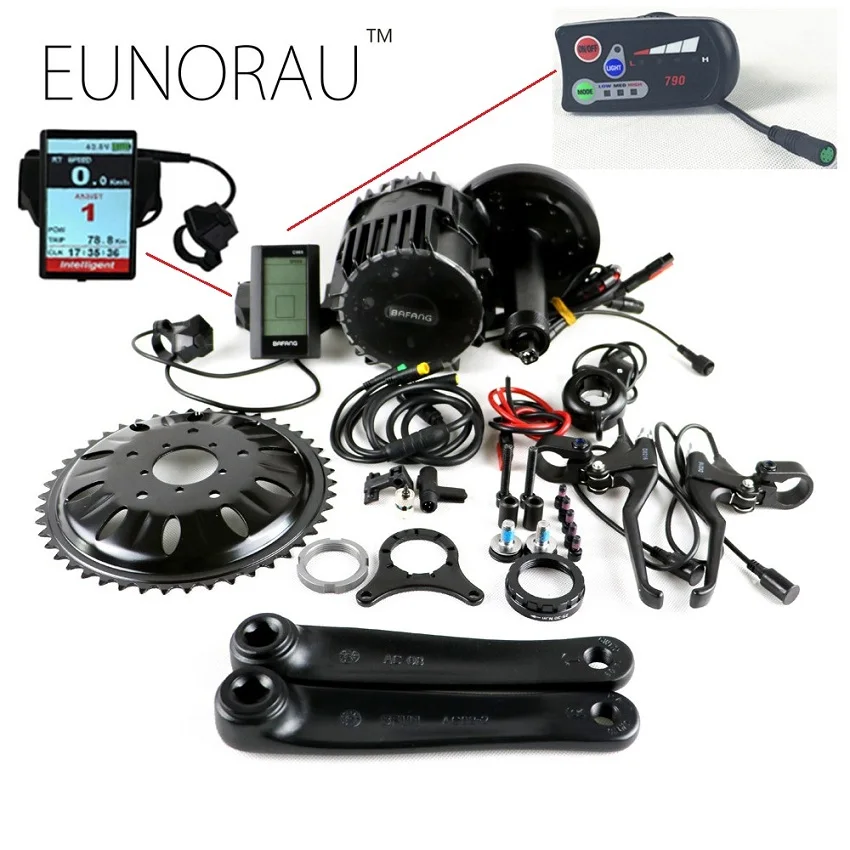 Bafang BBSHD 48V1000W электровелосипед электрический велосипед мотор 8fun mid drive велосипед конверсионный Комплект красочный дисплей Bafang M615