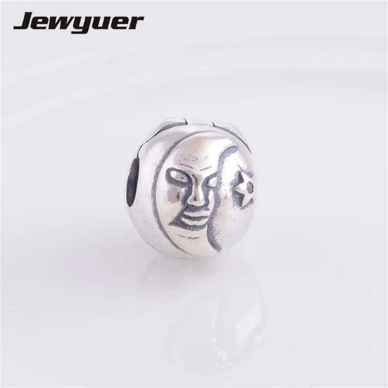 Silver Magic Sky Clip clasp charms for jewelry making fit 925 sterling silver beads bracelets DIY Fine Jewelry Jewyuer KT020 | Украшения и