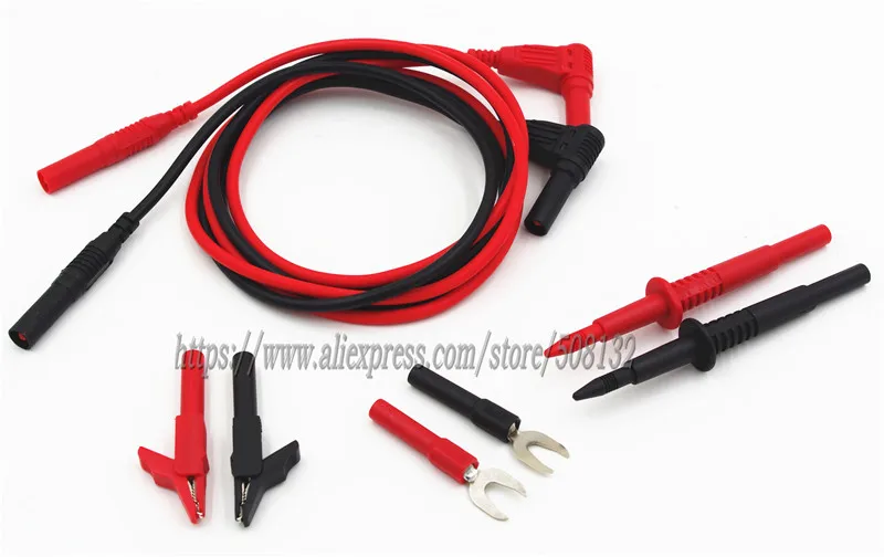 Изоляция 4 мм испытательный провод типа банан зонд крокодил зажим лопатка