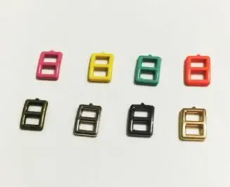 20 штук Мини Кнопка пряжки Тройная 3 мм ультра-маленькая пряжка на ремешке