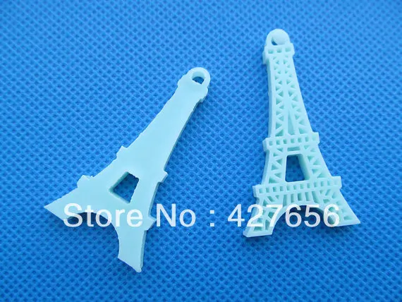 20 шт. синяя/светло-розовая Подвеска из смолы Эйфелева башня кабошон набор для