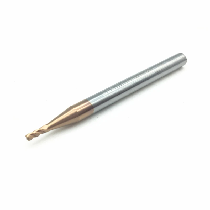 Фрезы Endmill 1 мм 1.5 мм 2 мм 2.5 мм 3 мм 4 мм 5 шт. HRC60 4 флейты плоский конец мельница Вольфрам карбида прямой хвостовик фрезы ЧПУ