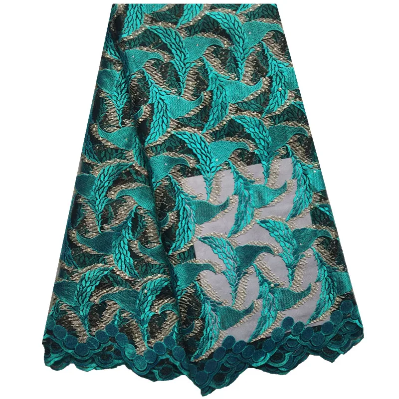 

African Cord Lace High Quality French Lace Fabric With Stones Brown Color African Lace Fabric For Nigerian Wedding Dress A1341