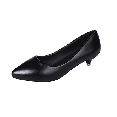 pumpsC21 black Классические женские туфли-лодочки; модельные туфли-лодочки на каблуке «рюмочка»; кожаные туфли; цвет черный, белый; с острым носком; без шнуровки; элегантные женские туфли на каблуке для офиса - Цвет: pumpsC21 black