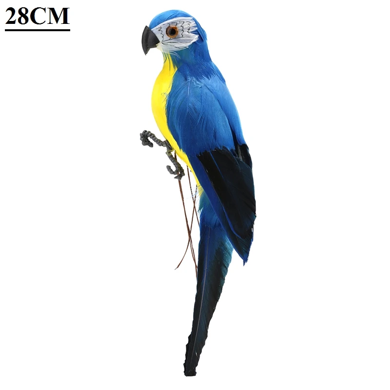 1 шт. ручной работы имитация перьев из пеноматериала попугая модель птицы фигурка