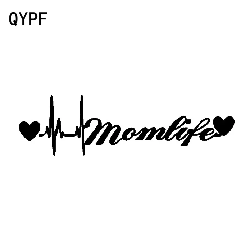 

Модные виниловые аксессуары QYPF 18 см * 5 см, ретро-отражающая наклейка, украшение «Мама Жизнь», автомобильная наклейка
