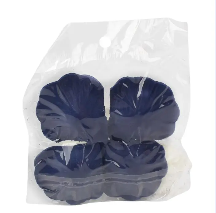 Dark Blue OurWarm 100 шт Шелковая Роза искусственная лепестки цветов Настоящее прикосновение поддельные цветы для ванной дома Свадьба День святого Валентина украшения - Цвет: Dark Blue