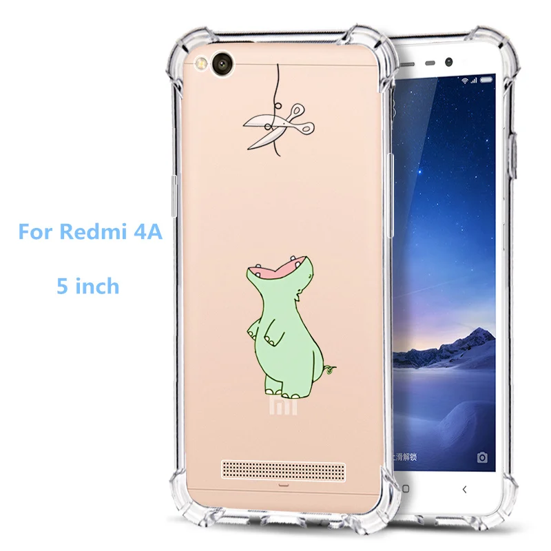 Для Redmi 4A Мобильный защитный корпус для телефона мягкий силиконовый чехол MIUI 4a TPU