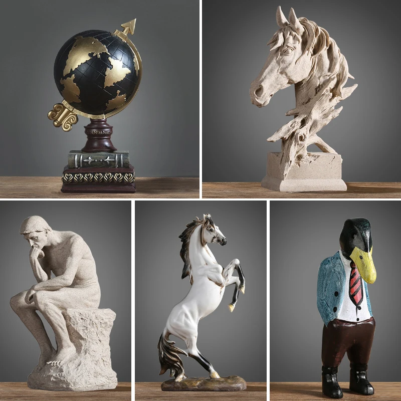 Thinker креативный Декор для дома простые фигурки Tellurion Рабочий стол шкаф и офисный