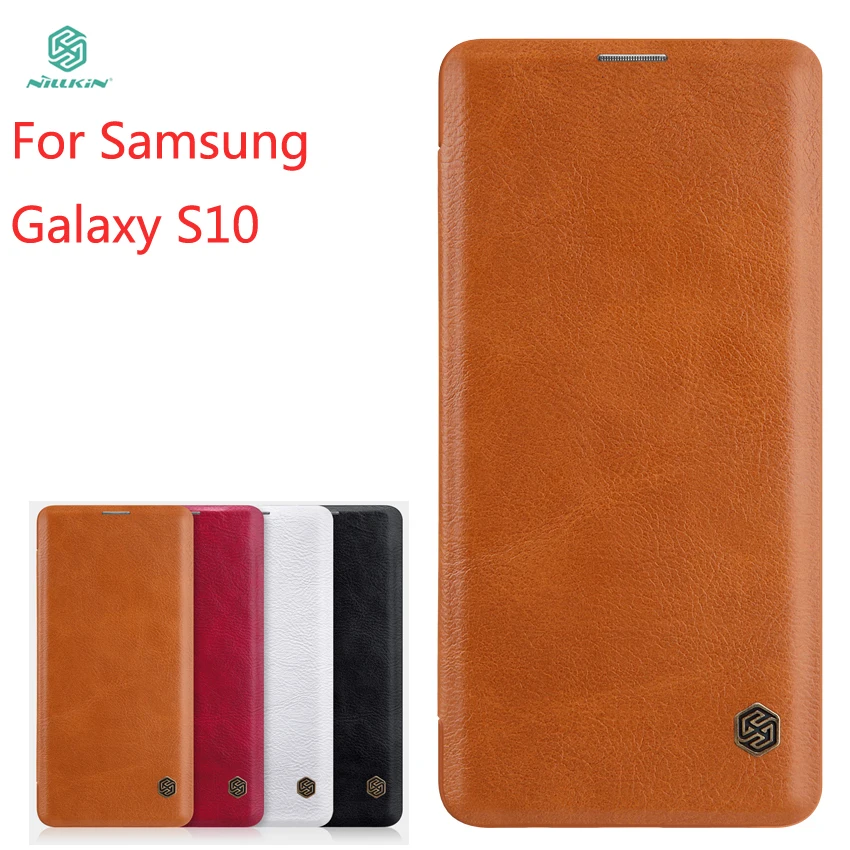 Новый чехол для Samsung Galaxy S10 NILLKIN из искусственной кожи флип-чехол телефона |