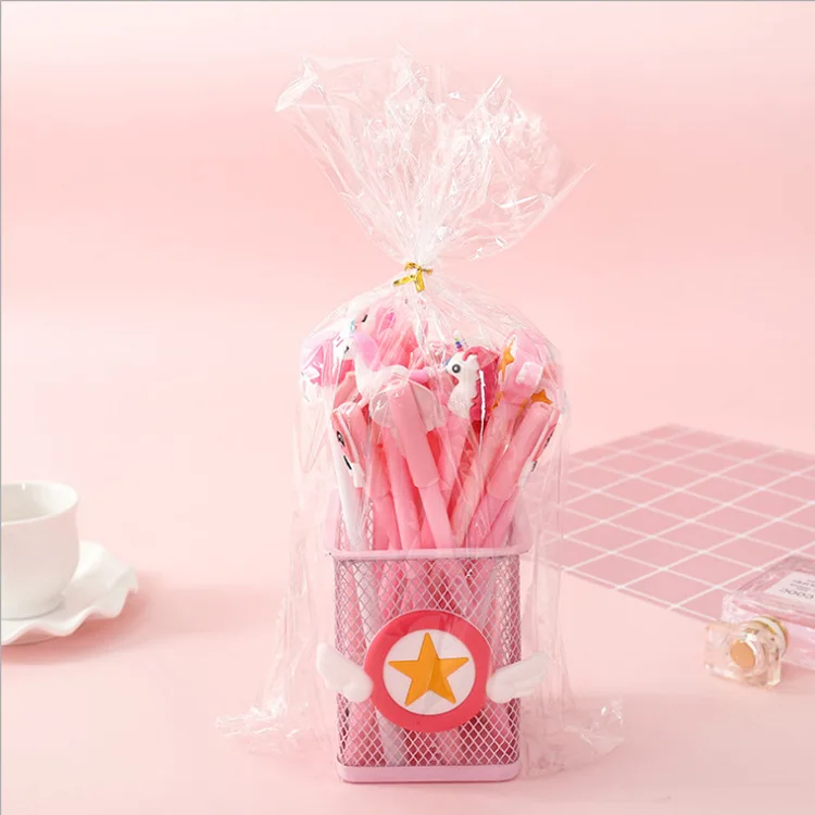 H 20 шт./компл. гелевая ручка Kawaii caneta Творческий lapices Единорог papelaria kalem стационарный материал Эсколар милые boligrafo - Цвет: H