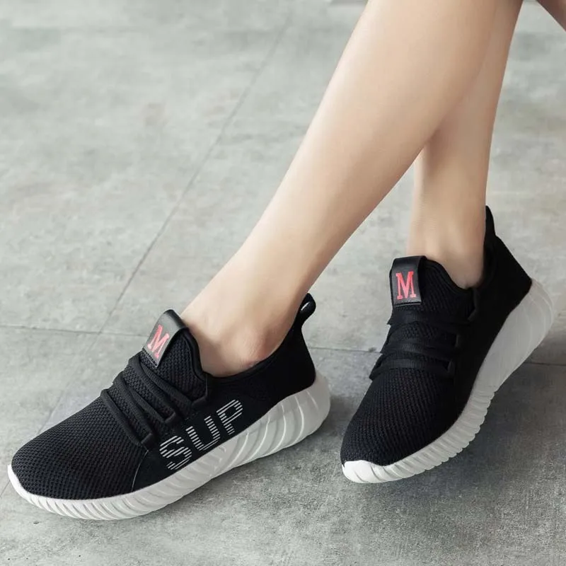 VTOTA/Модная Повседневная обувь Женские дышащие кроссовки на шнуровке zapatos de mujer