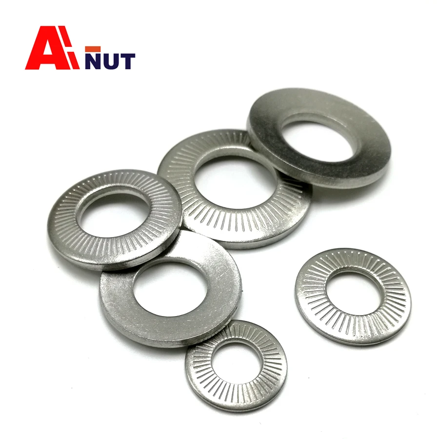 Шайба замка из нержавеющей стали 304 шайба с конической пружиной французская