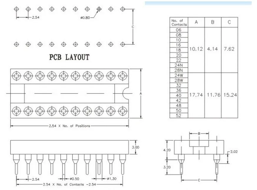 8 контактный gpld dip ic адаптер для панели замена 60 шт.|adapter dip|adapter socketadapter |