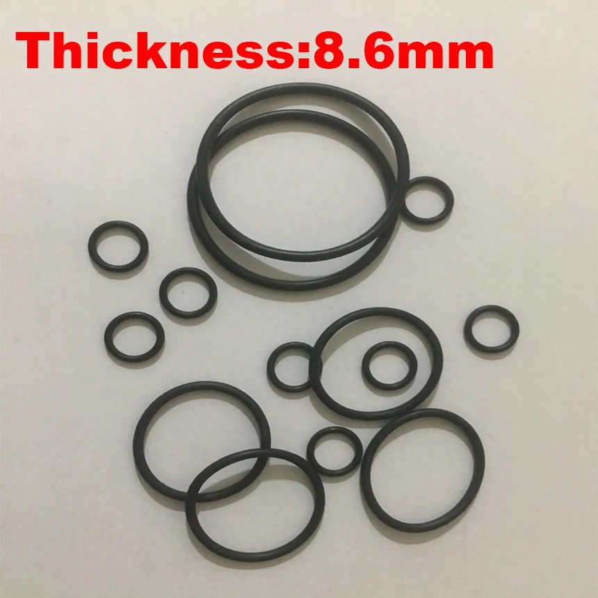 2pcs 305x8.6 305*8.6 310x8.6 310*8.6 315x8.6 315*8.6 OD*Thickness Black NBR Nitrile Chemigum Rubber Seal O-Ring O Ring Gasket