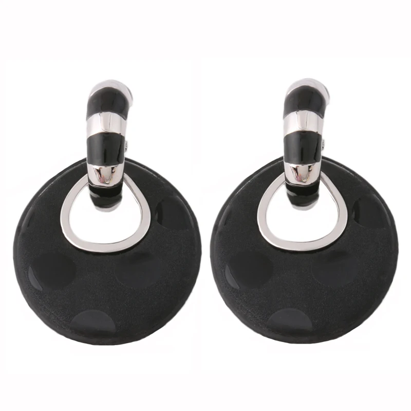 NeeFu WoFu сверкающие кожаные серьги капельки брендовые леопардовые для женщин