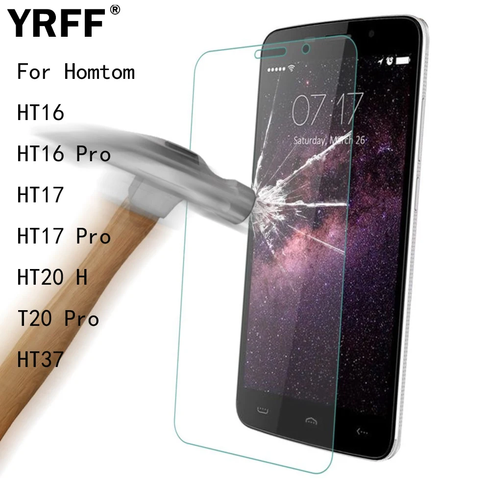 Закаленное стекло для защиты экрана 2 шт. 2.5D 0 26 мм Защитная пленка Homtom HT16 Pro HT17 HT20