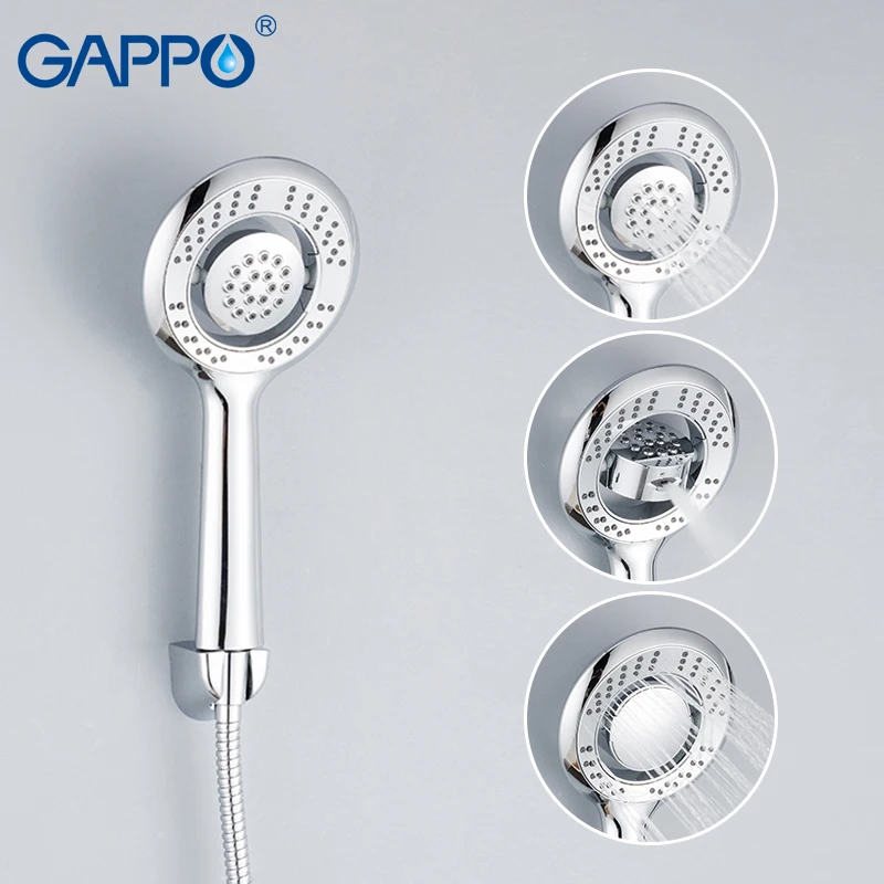 GAPPO Y028 насадка для душа водосберегающая круглая ABS хром бустер ванной Душ