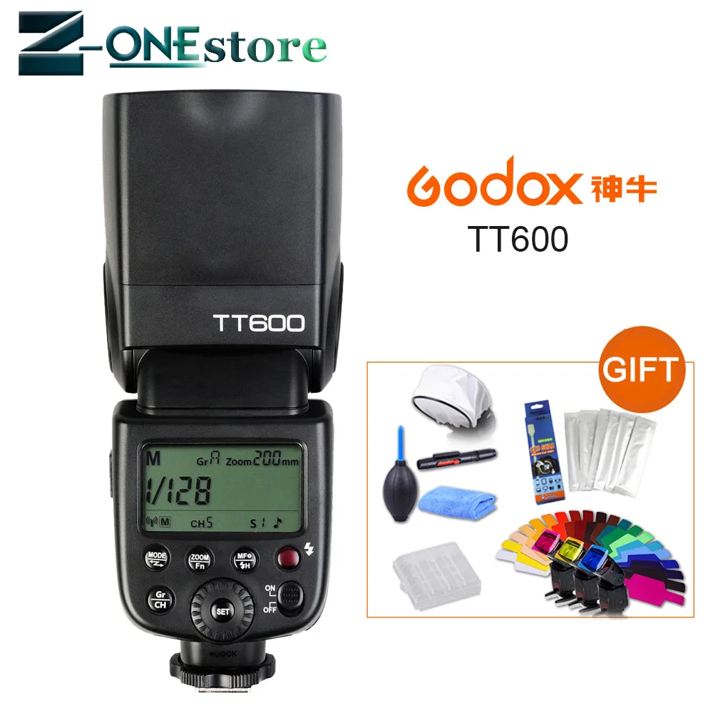 Беспроводная ЖК панель Godox TT600 2 4G GN60 для фотоаппаратов Canon Nikon Pentax Olympus