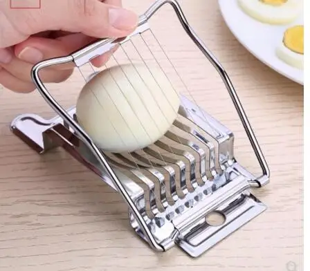 

Stainless steel egg slicer food divider practical tools kitchen ham cutter