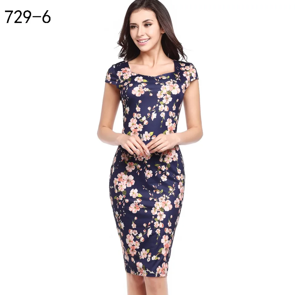 Женское облегающее платье-карандаш в горошек вечерние платья стиле ретро с