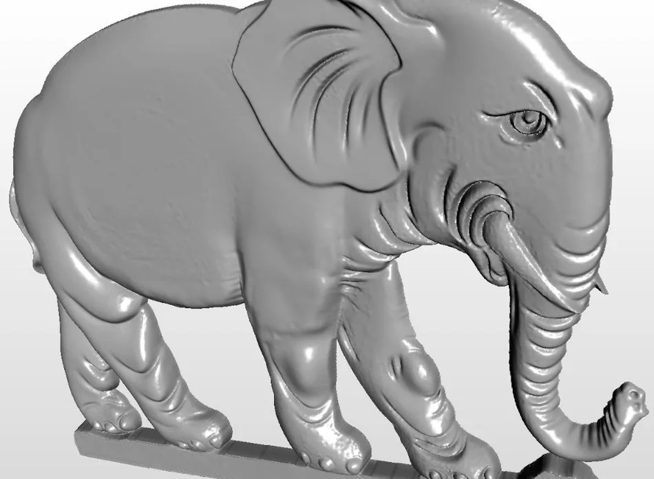 3d модель elephant_4 рельеф для ЧПУ в формате STL файл | Инструменты