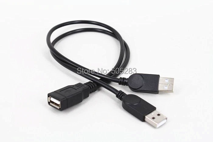 Кабель OTG с USB мама на папа + внешний кабель питания разветвитель адаптер для