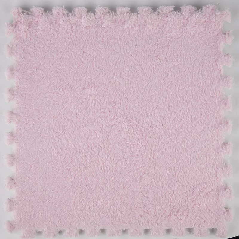 03 color 30*30 см детский коврик-пазл из пены EVA лохматый бархатный Детский эко-Пол 11 цветов для гостиной Tapetes Para Casa Sala - Цвет: 03 color