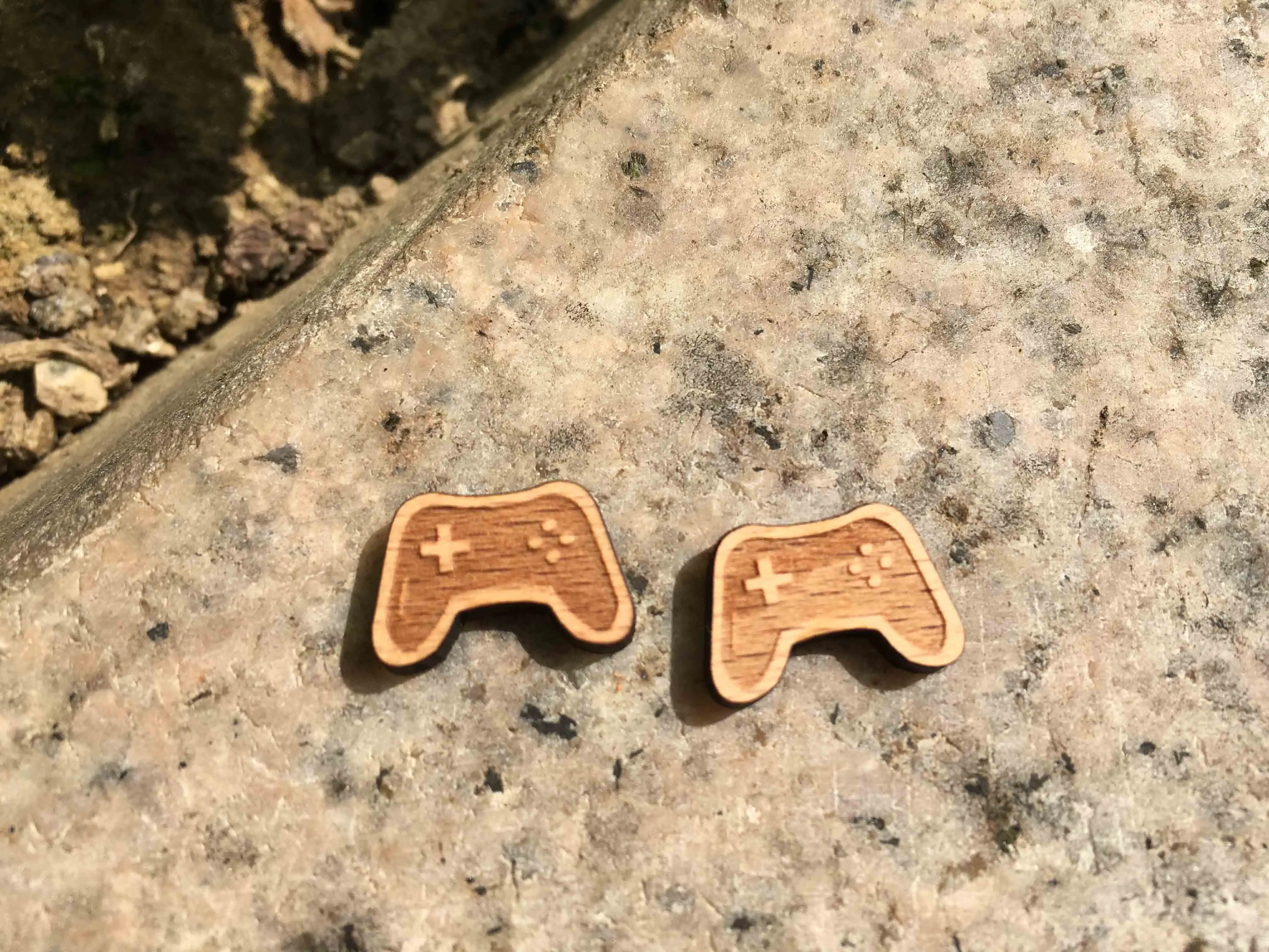 Геймерский стиль лазерная гравированная игра висячие серьги в виде игрового