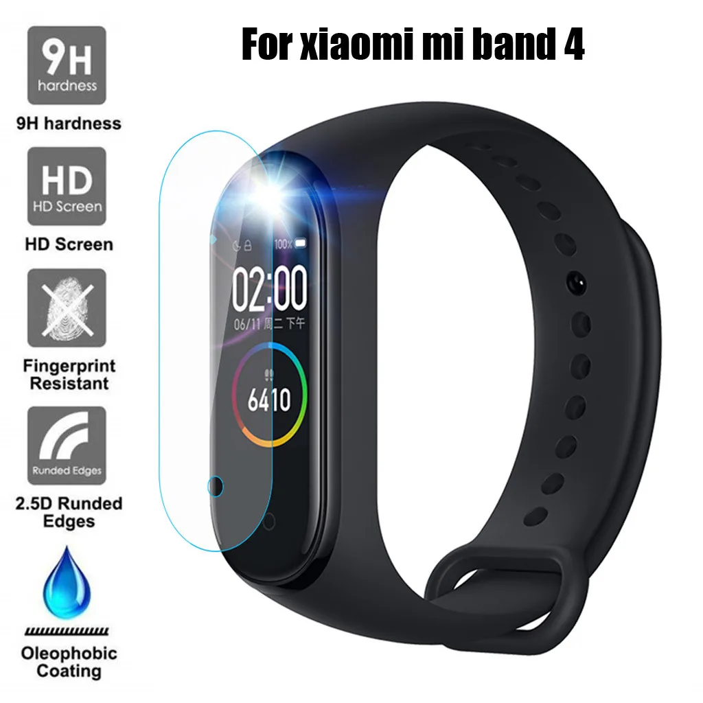 HONHX 1/3 шт. Mi Band защита для экрана Xiaomi закаленное с отверстием Защитная пленка 4 |