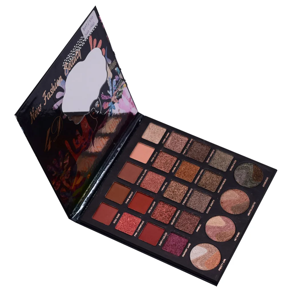 Очаровательные тени для век 20 цветов Палитра теней макияжа Мерцающие