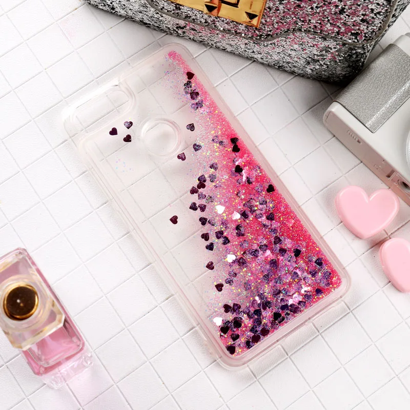 Чехол для спортивной камеры Xiao mi Red mi Note 7 8 Pro 8A 7A 6A 6 S2 K20 чехол с изображениями искрящихся влажным блеском бампер Xiaomi mi 9T 9 Lite A3 8 SE A2 чехлы - Цвет: Rose