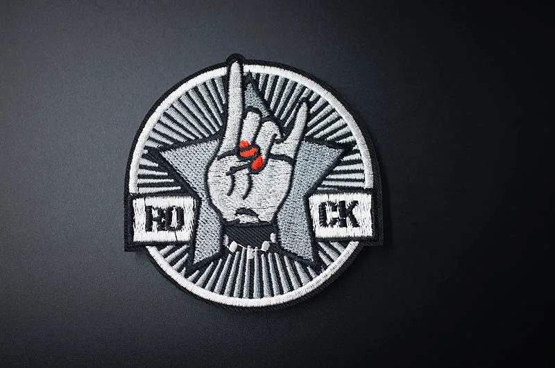 Музыка ткань патч значок вышитые Симпатичные значки хиппи железа на детей мультфильм нашивки для одежды наклейки