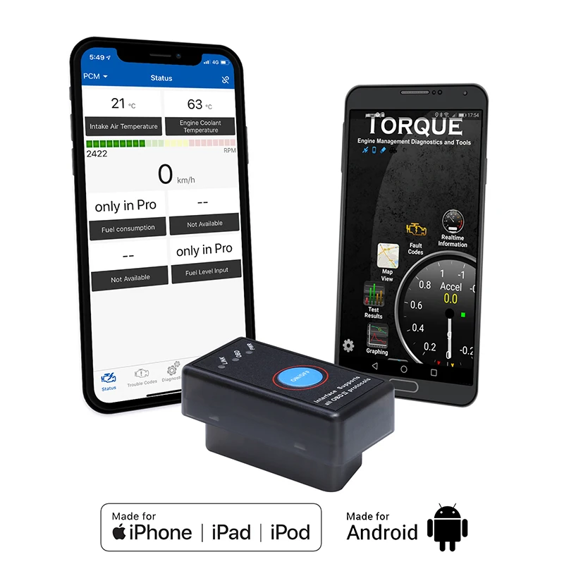 Тыква OBD2 сканер Авто OBDII сканирующий Инструмент OBD 2 II ELM 327 V1.5 Bluetooth 4 0