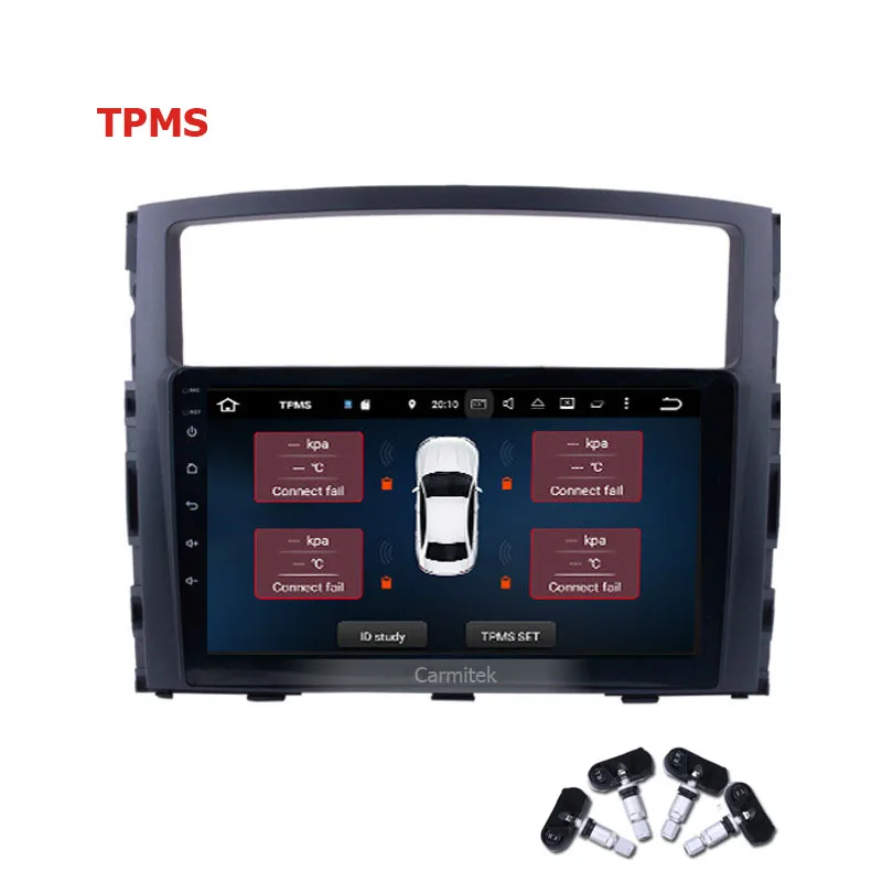 Android Bluetooth wifi USB AUX автомобильное радио для 2006 2007 2008 2009 2010 2011 2012 2013 Mitsubishi PAJERO V97/V93 gps