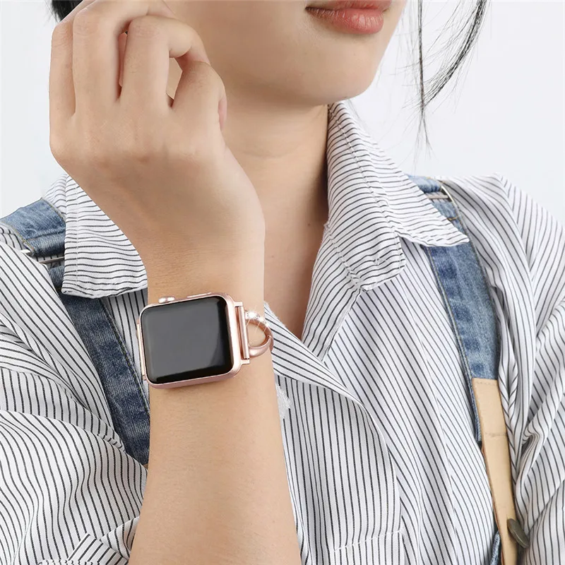 Ремешок для Apple watch полоса ремни 38 мм 42 Мужчины Женщины из нержавеющей стали цвета