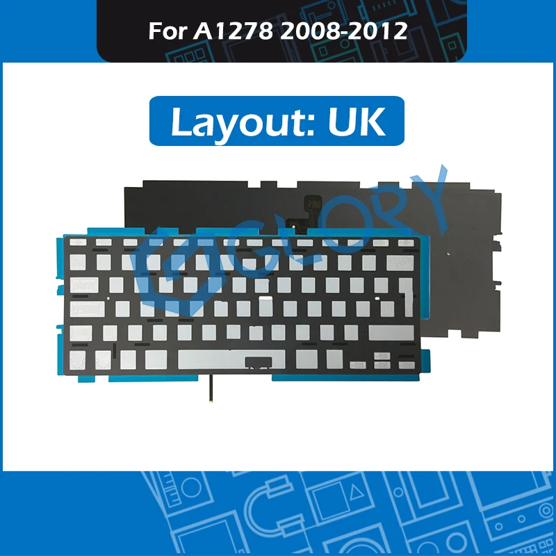 Сменная клавиатура с подсветкой английская раскладка для Macbook Pro 13 &quotA1278 2008 2012|Клавиатуры замены| |