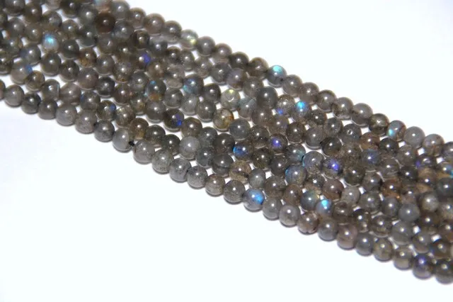 Натуральный лабрадорит бриллиантовая бусина высококачественный камень