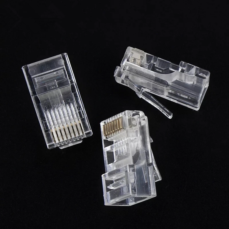 Джек RJ45 CAT 5e Коннекторы для сетевого кабеля 8P8C UTP неэкранированный переходник