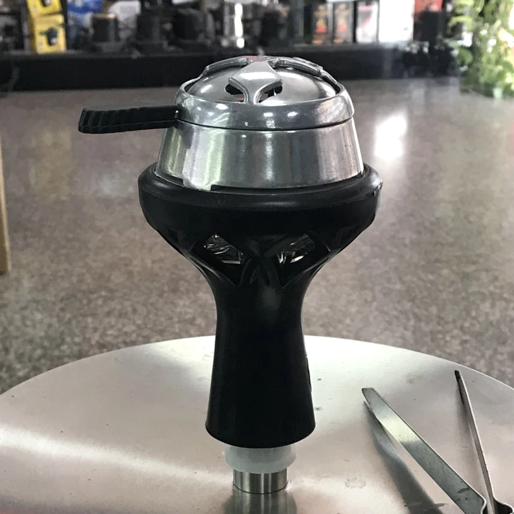 Силиконовая стеклянная кальянная чаша с алюминиевым уголь для кальяна держатель