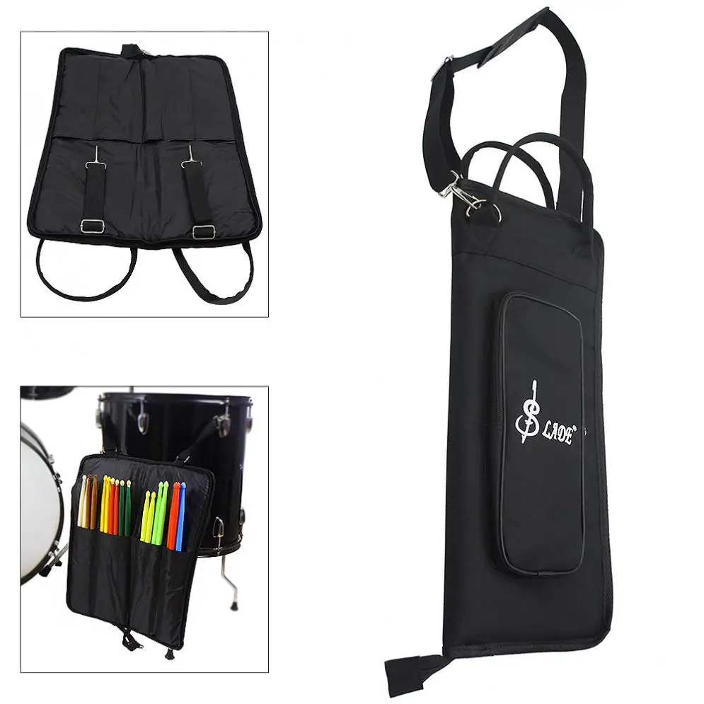 

Black Oxford Cloth Drumstick Backpack Bag Jazz Drum Stick Music Book Storage Large Capacity Handbag for Drumstick