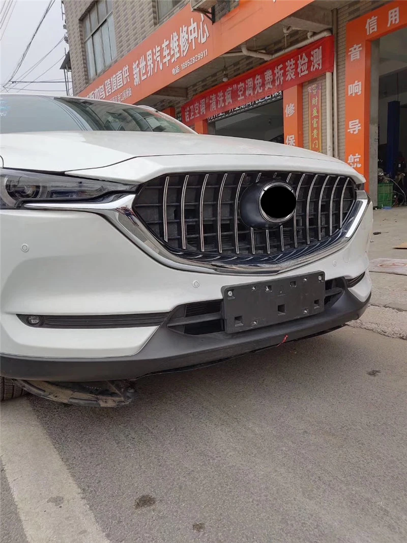Подходит для MAZDA CX-5 CX5-18 внешние аксессуары гриль Высокое качество Передняя гоночная решетка сетка Беговая доска Маска Крышка грили