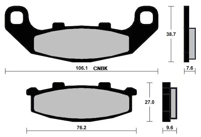 Набор тормозных колодок для KAWASAKI EX250 EX 250 R Ninja 88 89 90 91 92 93 94 95 96 97 98 99 2000 2001 2002 2003 2004 2005