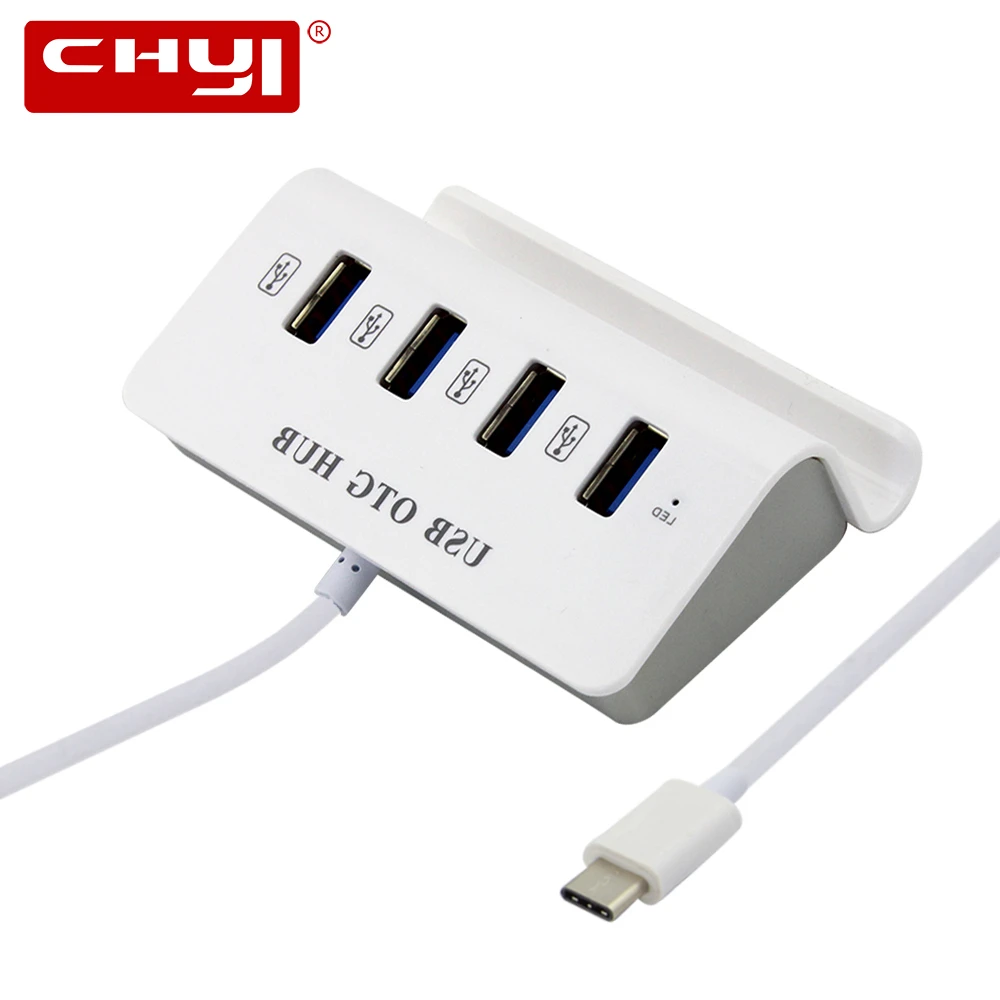 USB 3 0 концентратор Тип C с 4 Порты мульти разветвитель адаптер OTG высокое Скорость