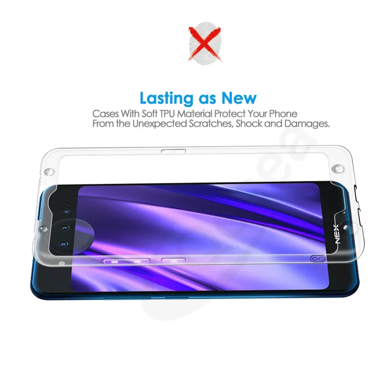 Qosea Protective Phone Case Ultra thin Transparent For Vivo NEX 2 Silm Silicone Soft TPU Nex2 Coque Cover capa |