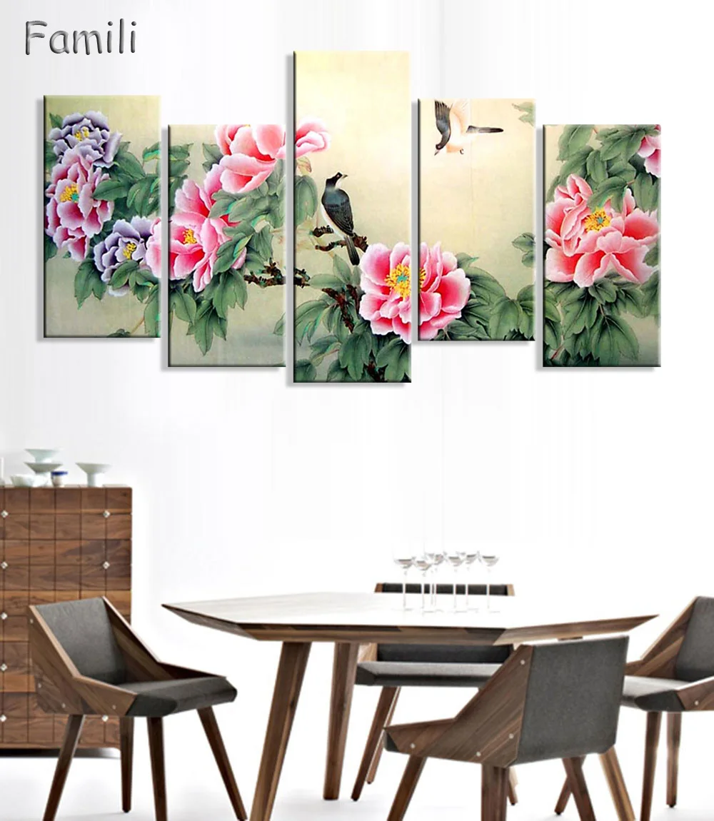 5 панельных фотографий в китайском стиле|the paintings|canvas paintingcanvas picture |