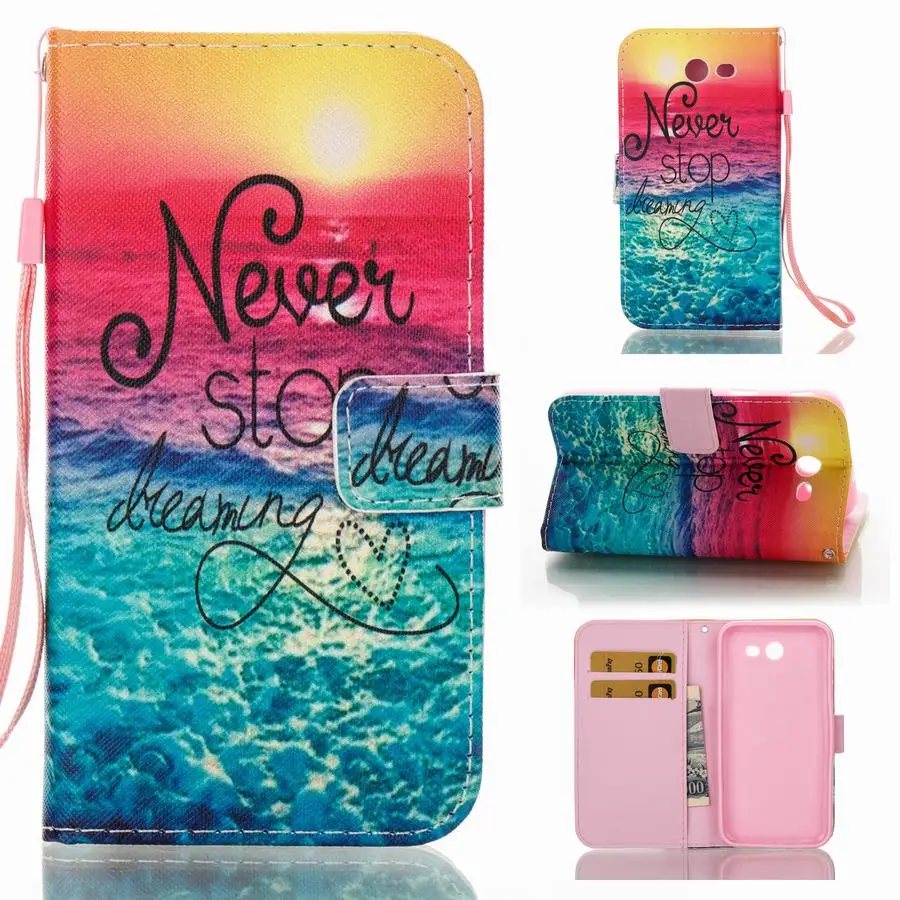 Lanyard Croc leather Phone Bag Case For Samsung Galaxy J3 Prime Flip Cover Wallet Coque cases | Мобильные телефоны и