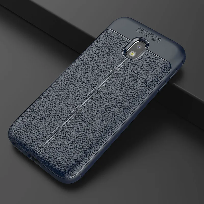 Бизнес дела кожаный силиконовый чехол для Samsung Galaxy J3, J5, J7 года J330 J530 J730 чехол Гибридный Мягкий ТПУ чехол для телефона s
