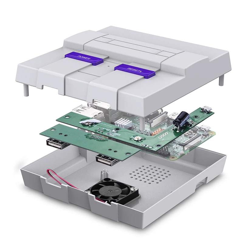 Корпус для SNES Raspberry Pi Mini сменный корпус совместимый с 3 Model B 2B и +|Смарт-аксессуары| |