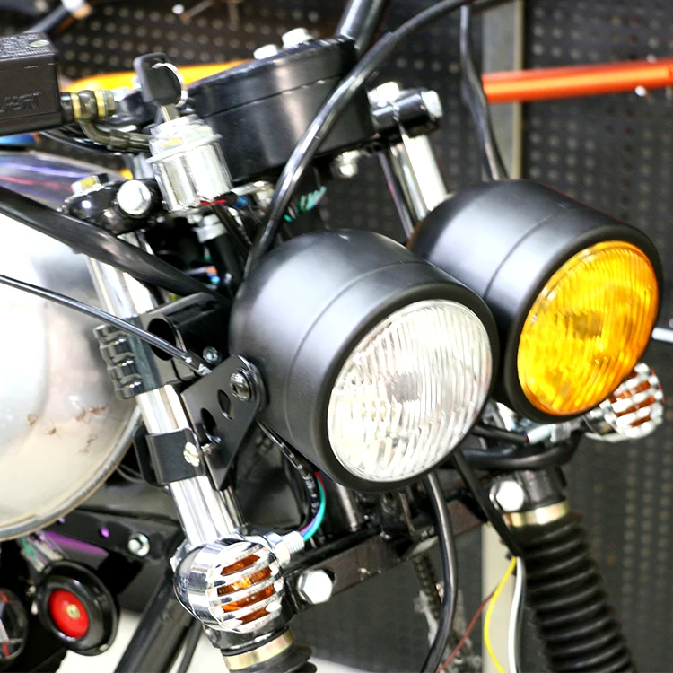 Sansour двойная фара для мотоцикла лампа мотокросса уличный велосипед Доминатор Harley